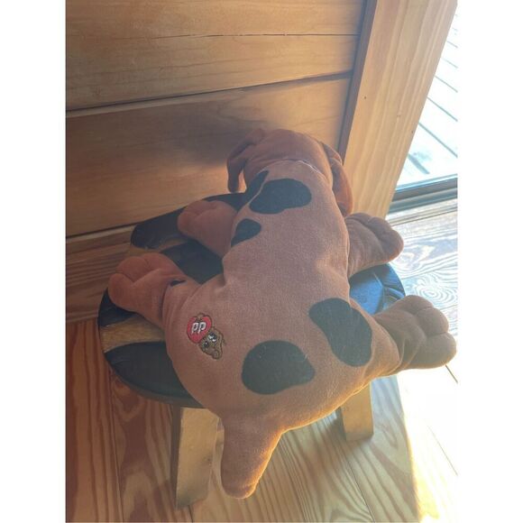 1985 Tonka Pound Puppies Golden/Dk Brown Collectible 19” Long Puppy Dog w/Collar - Picture 4 of 5